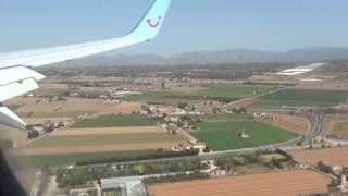 Thomson holiday flight landing a Palma 7th june 2014