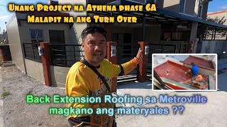Unang Project Athena phase 6 Malapit ng matapos + Magkano ang mga bubong para sa metroville project