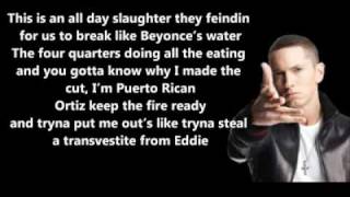 New 2012 Shady 2.0 BET Cypher 2011 - Eminem Feat. Yelawolf &amp; Slaughterhouse // Lyrics On Screen