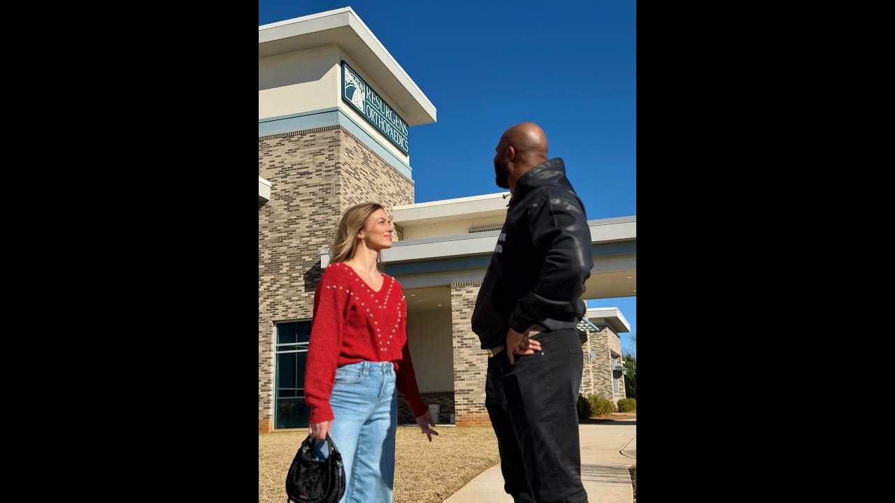 When Mike thanks Lesa for hooking him up with the back doctor!