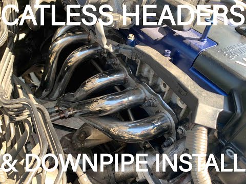CATLESS HEADERS (EXHAUST MANIFOLD) AND DOWNPIPE INSTALL FOR 2001-2005 LEXUS IS300