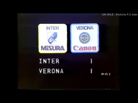1982-83 (16^ - 16-01-1983) INTER-Verona 1-1 [Guidetti,Bergomi] Servizio D.S.Rai