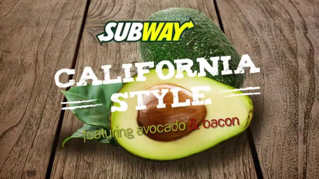 Subway Motion Graphics Ad California Fresh