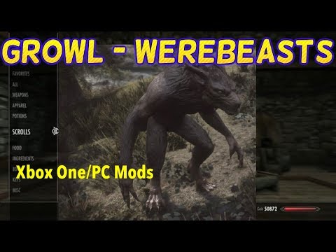 Growl - Werebeasts Of Skyrim Skyrim SE Xbox One/PC Mods