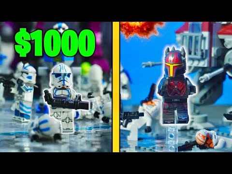 $1 vs $1000 LEGO Clone Wars Battles