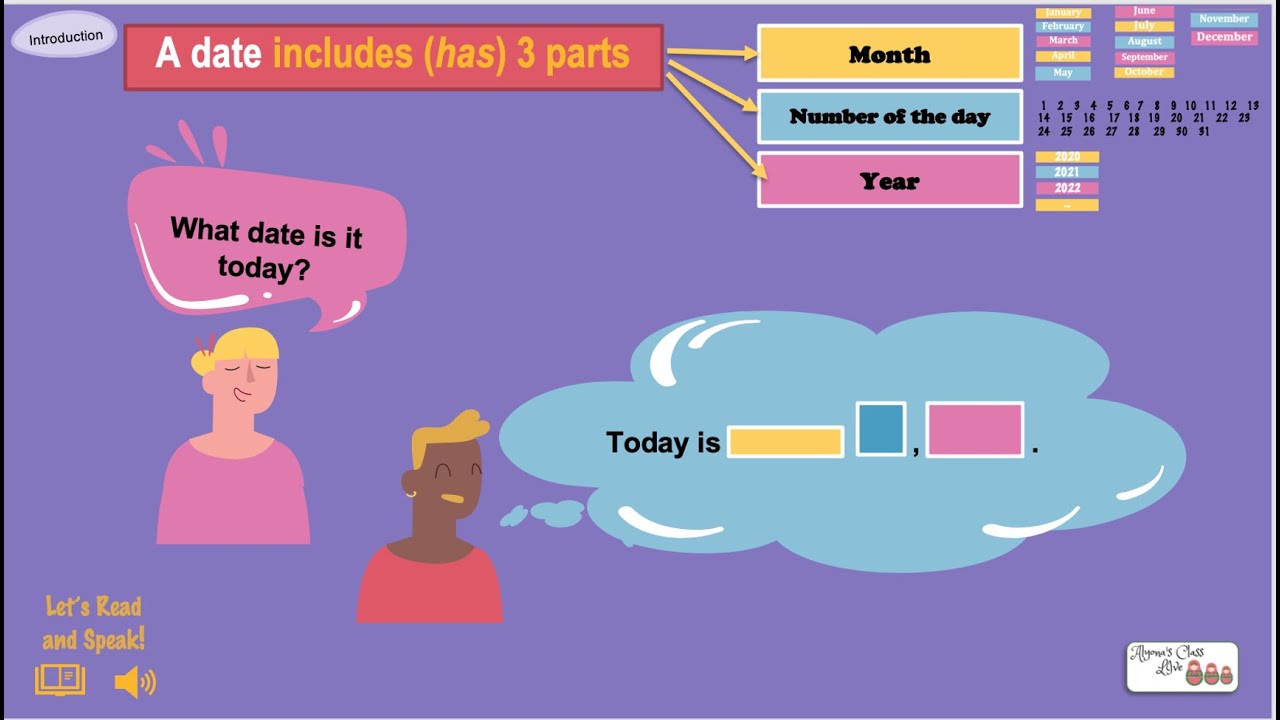 ELL Teacher. Interactive Calendar and Weather Routine for ELL Beginners.