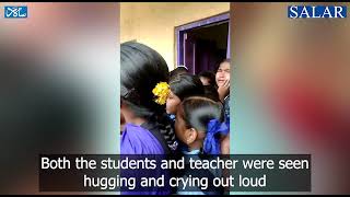 Watch: Students in Tears as they Bid Farewell to their Teacher