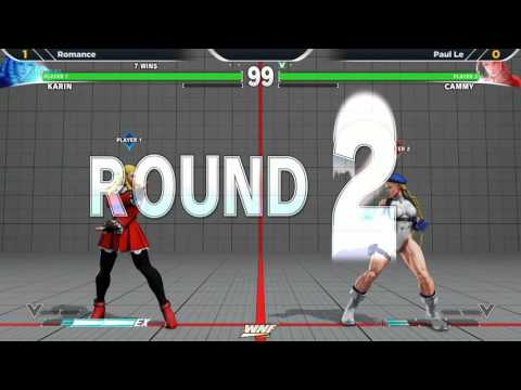 WNF Wednesday Night Fights 1.7 SFV - Romance (Karin) vs Paul Le (Cammy)