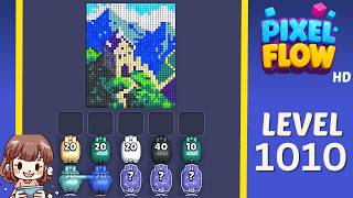 Pixel Flow Level 1010 Solution Walkthrough