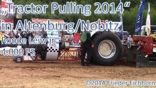 preview picture of video 'Tractor Pulling 2014, Roude Léiw jr., 4.000 PS, Deutsche Meisterschaft'