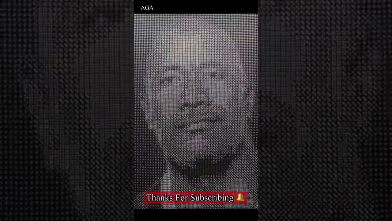 Dice Art To Make Portrait - Dwayne Johnson By Dice Idea #shorts #dice