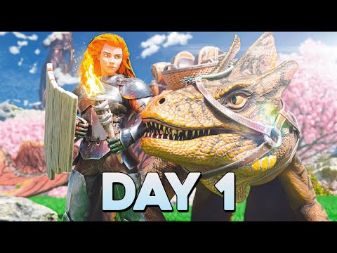 SOLO Dominating Astraeos On Day 1 ARK Small Tribes!