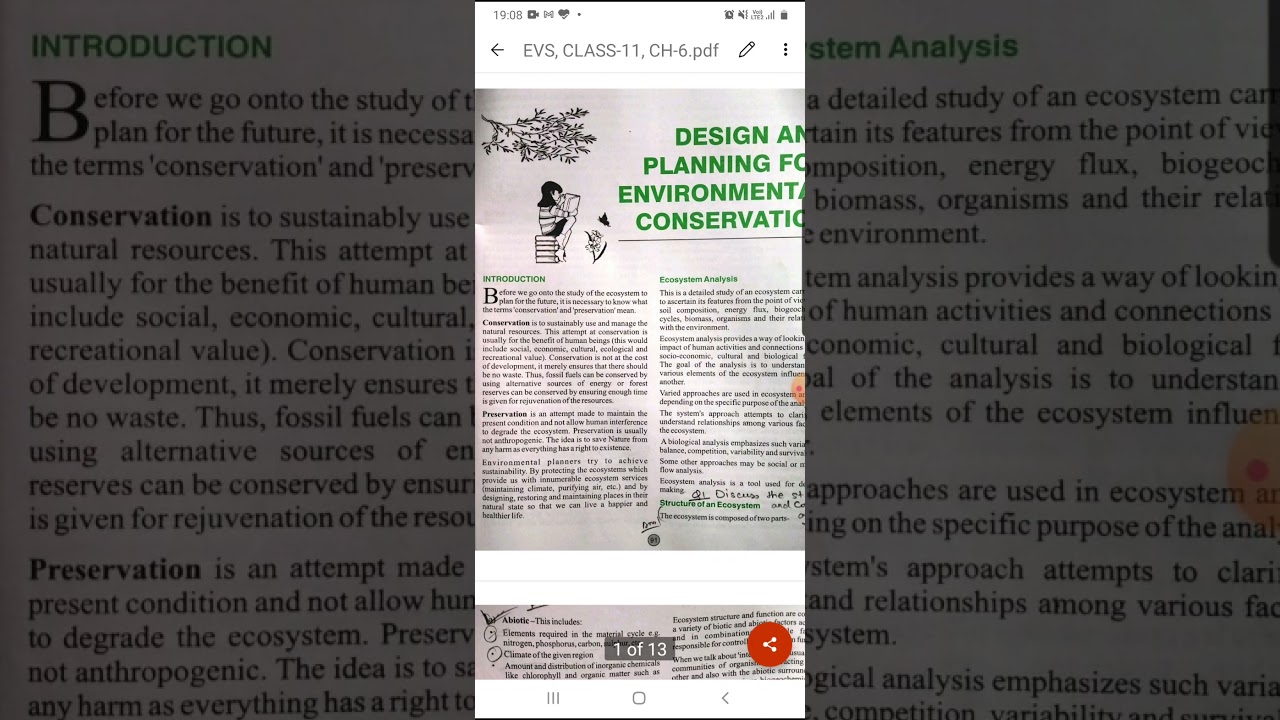 Design and planning for environmental conservation
