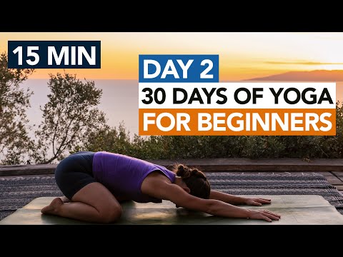 15 Min Gentle Beginner Yoga (Day 2) 30 Days of Yoga For Beginners