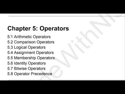 Python Operators Explained Arithmetic Comparison Logical Python Tutorial In Hindi Chapter 5