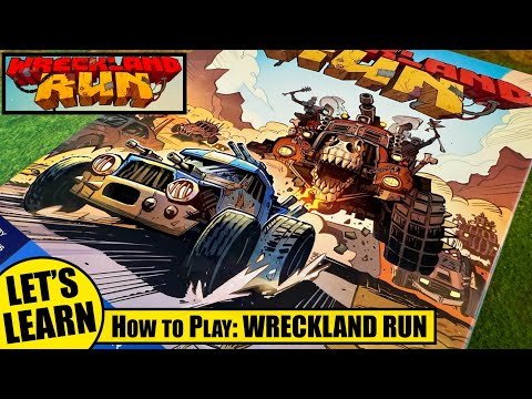 Let's Learn How to Play WRECKLAND RUN the Board Game - Chapter 1 vs Big Fossil