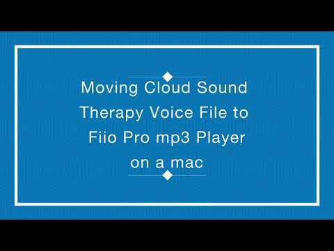 Cloud Sound Therapy Voice Code Audio File to Music Players Using an Apple/Mac Computer