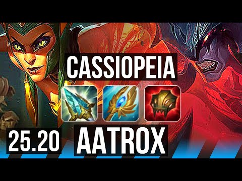 CASSIOPEIA vs AATROX (MID) | Rank 14 Cassio | NA Grandmaster | 25.20