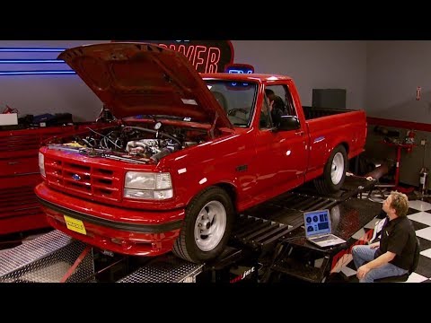 Chassis Dyno Shootout: Chevy 454 SS vs Ford Lightning MuscleTrux Wars Part 6 - Trucks! S10, E15