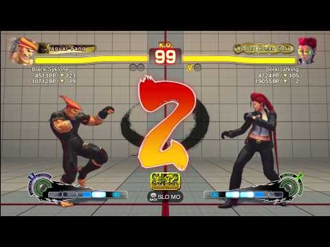 SSF4 AE [Adon] Black Syklone vs porkloafking [Viper]