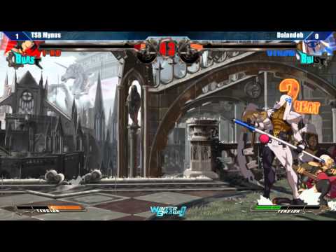 GGXrd Semis @ Winter Brawl 9 - TSB Mynus (I-no) vs Daiandoh (Venom) [720p/60fps]
