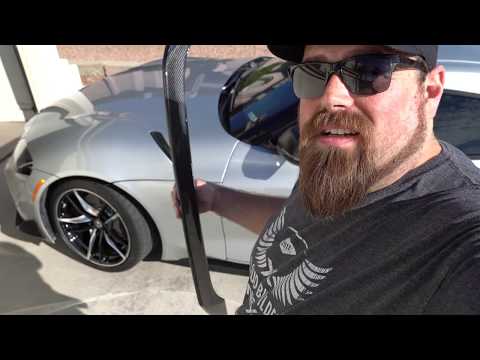Installing Cusco Strut Brace, and Rexpeed Spoiler on a 2020 Supra!