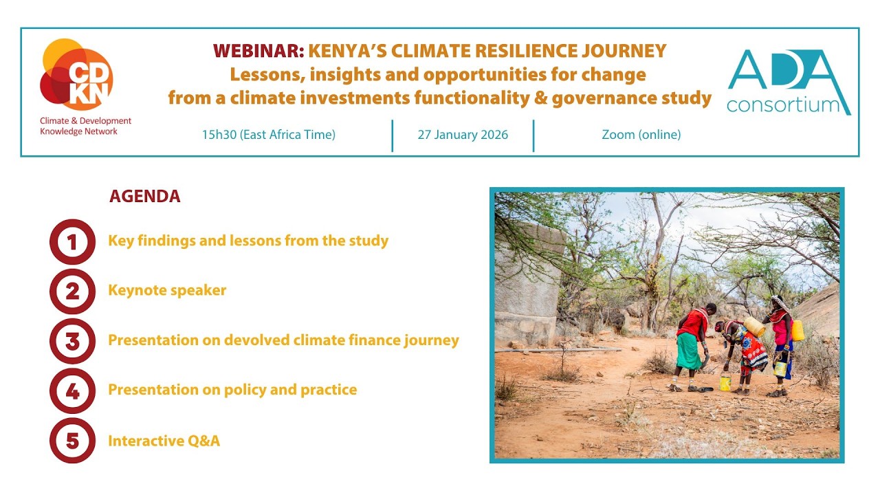 CDKN Webinar – Kenya's Climate Resilience Journey