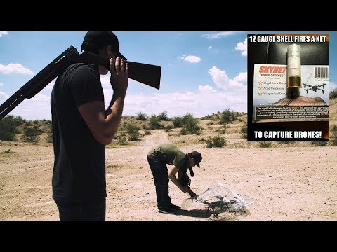 Drone Hacking: SKYNET Shotgun Shells - Drone Net Shell Testing - 25July2017