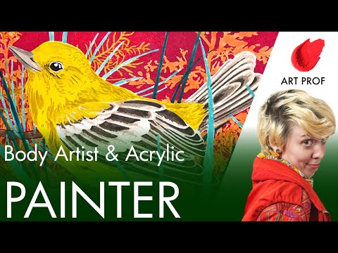 Artist Profile: Acrylic Painter & Performance Artist Lauryn Welch #shorts