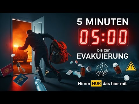 5 minutes until evacuation: Take ONLY this with you
