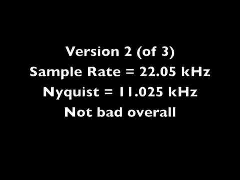 Audio Sampling Rate Demo