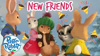 ​@OfficialPeterRabbit - The Rabbits Make NEW Friends #NewYear Special 🎊🐇🤗💛🎊 | Cartoons for Kids