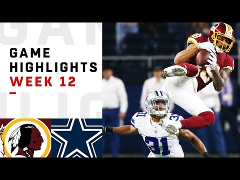 Redskins vs. Cowboys Week 12 Highlights | NFL 2018