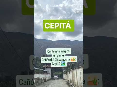 El pueblo del pleno Cañón del Chicamocha 💚