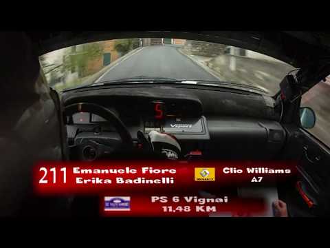 Cameracar Rally Sanremo Leggenda 2016 vincitori assoluti Fiore-Badinelli Clio W A7 - PS 6