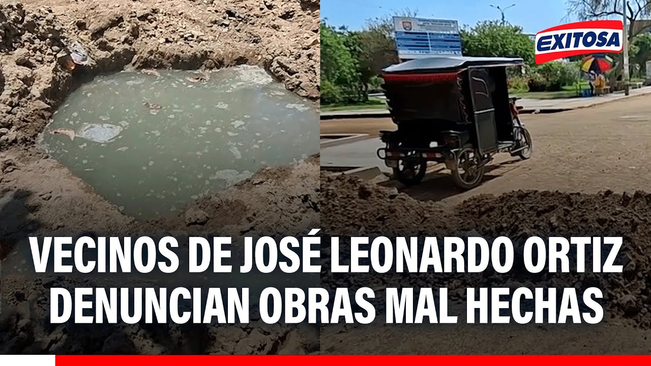 🔴🔵 Chiclayo: Vecinos del distrito José Leonardo Ortiz denuncian OBRAS MAL HECHAS