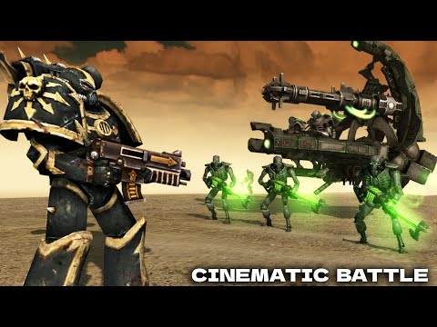 CHAOS SPACE MARINES vs NECRONS - Cinematic Battle | Men of War: Warhammer 40k Mod