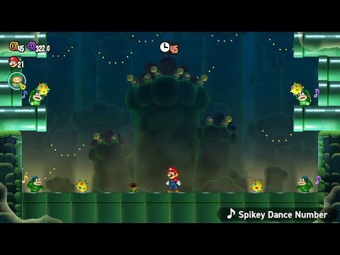 Super Mario Bros. Wonder - Spikey Dance Number (Angry Spikes and Sinkin' Pipes Wonder Effect)
