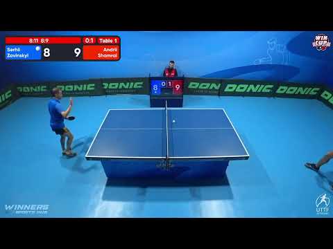 23:30 Serhii Zavinskyi 0-3 Andrii Shamrai West 5 WIN CUP 12.10.2022 | TABLE TENNIS WINCUP