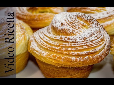 Cruffins - delizioso abbinamento tra croissant e muffin - fatto in casa - Video Ricetta