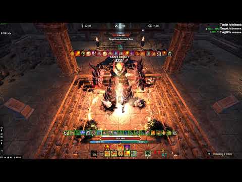 ESO - Magicka Dragonknight (No vMA) Parse - 96.3k - Harrowstorm