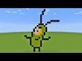 How To Build Plankton From Spongebob Squarepants Pixel Art In Minecraft