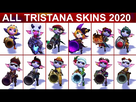 All Tristana Skins Spotlight (2009 - 2020) League of Legends