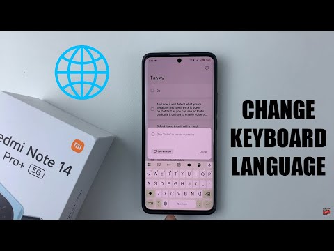 How To Switch Keyboard Languages On Redmi Note 14 / 14 Pro+
