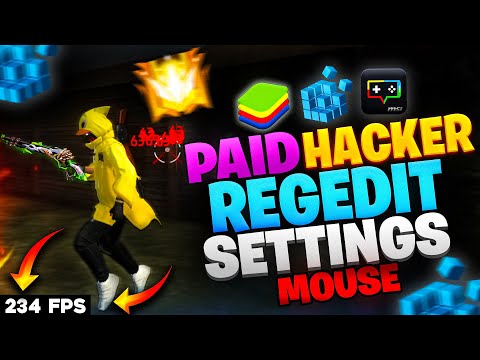 Best Mouse Regedit Settings For No Recoil Headshot FPS Boost Free Fire PC | BlueStacks 5 | MSI 5