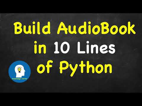 Build Audiobook with 10 lines of Python code |🔥 Python Tricks 🔥