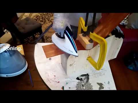 bending guitar sides with a steam iron