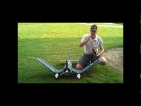 Banana Hobby, A review by Brandon Moon of the Giant LX F4U Corsair in HD