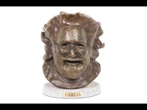 Jerry Garcia Bronze Bust by Steve Lester