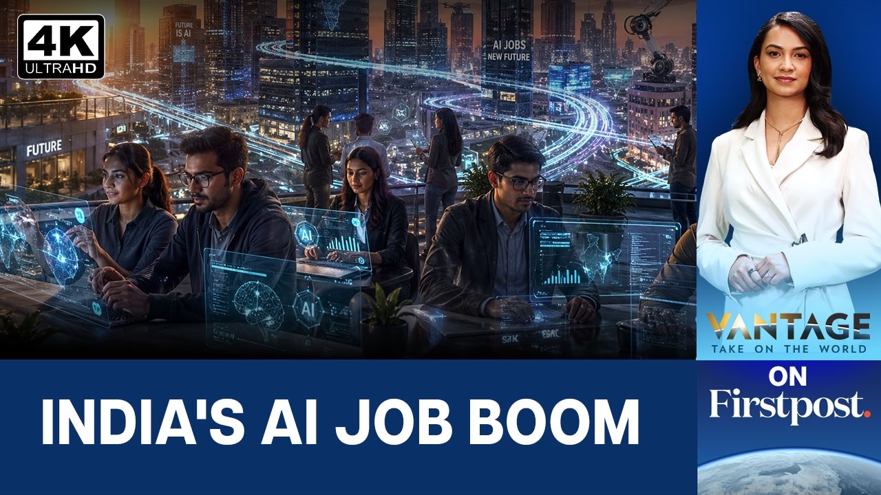 India Sees 60% Rise in AI Jobs; Bengaluru, Hyderabad, Vijayawada Top Charts | Vantage on Firstpost